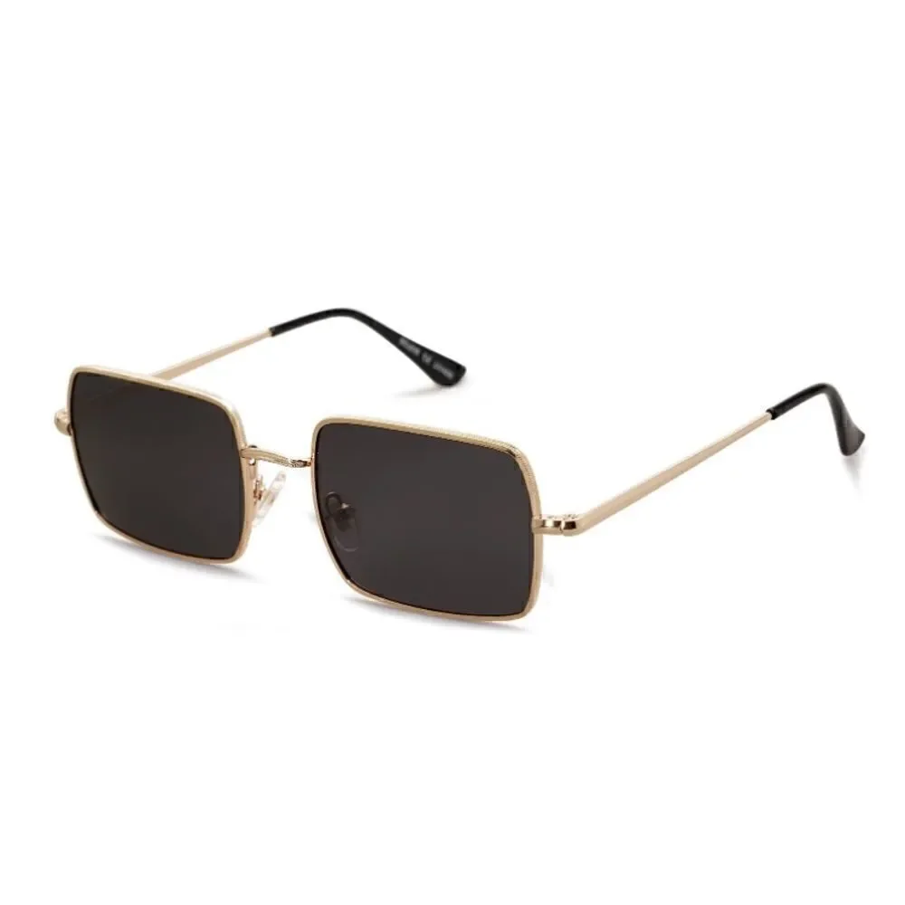 Trendy Thin Rectangle Frame Sunglasses